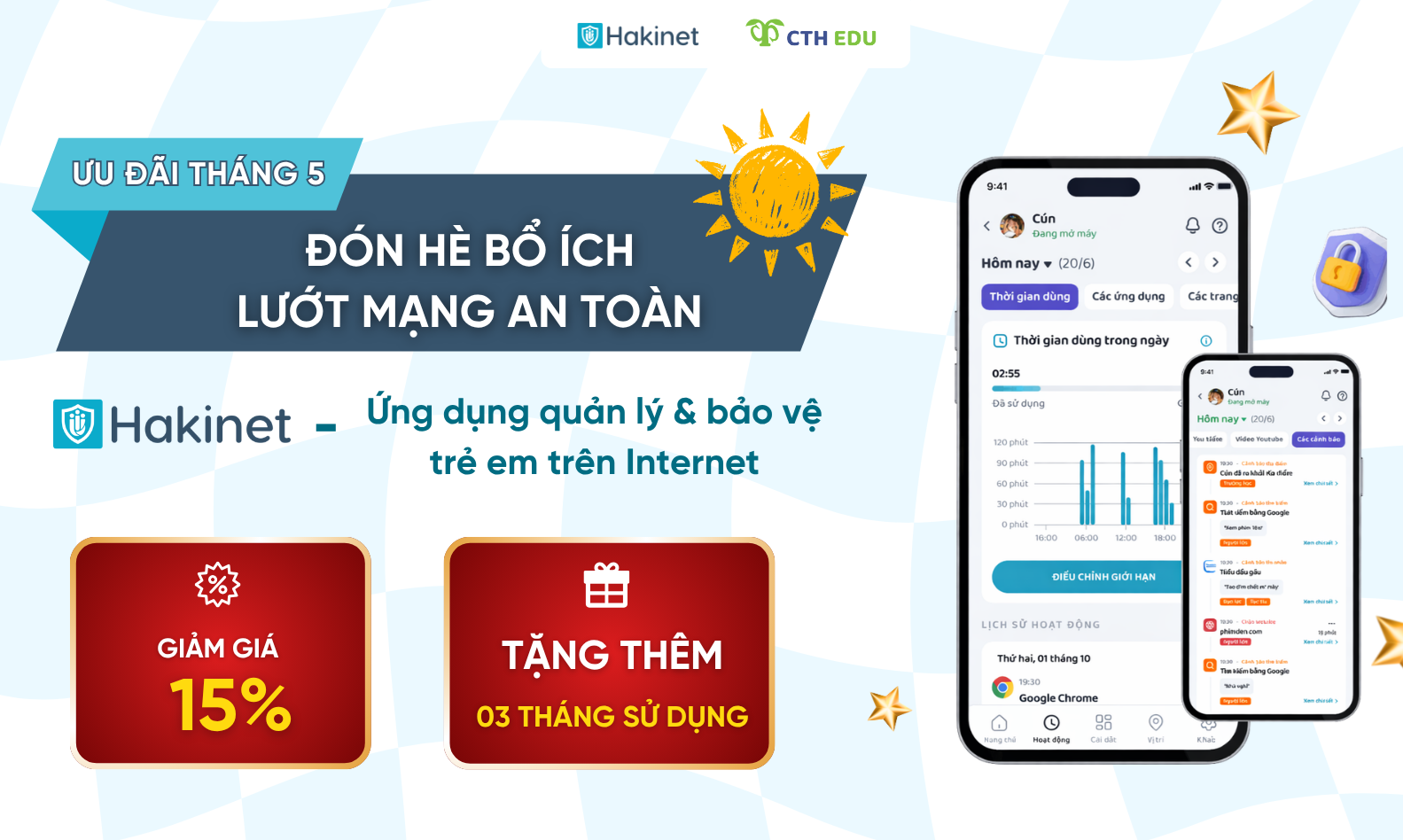[HOT] Đón hè bổ ích - Lướt mạng an toàn cùng Hakinet: Nhận ưu đãi giảm 15% & 3 tháng sử dụng FREE